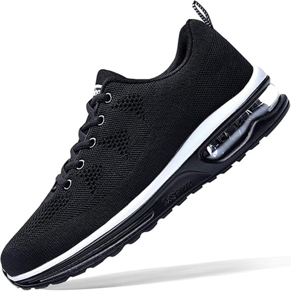 GOOBON Athletic Running Shoes for Mens Lightweight Breathable Non Slip Air Cushion Tennis Walking Sports Sneakers for Workout Jogging