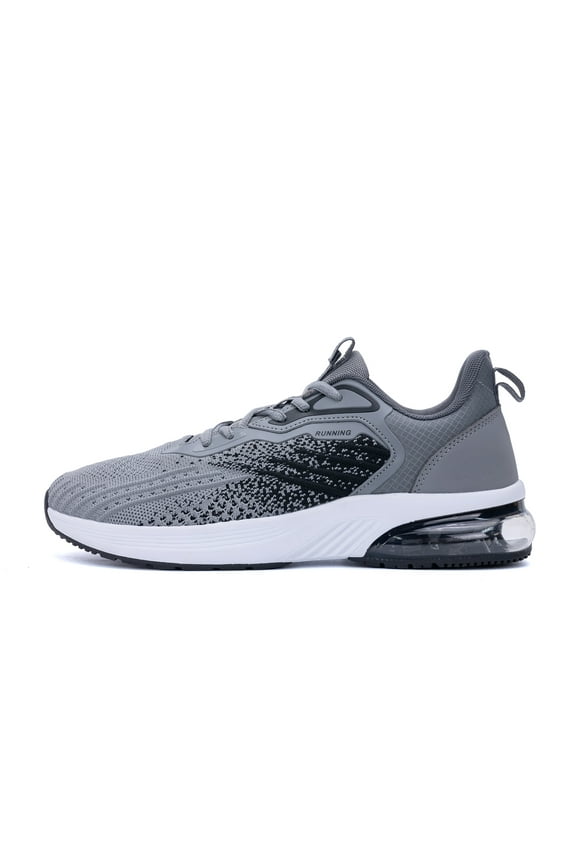 Men’s Casual Running Shoes Breathable Knit Upper cools, Soft Cushion Sole Athletic Shoes Protects Feet—Suitable for Light Sports