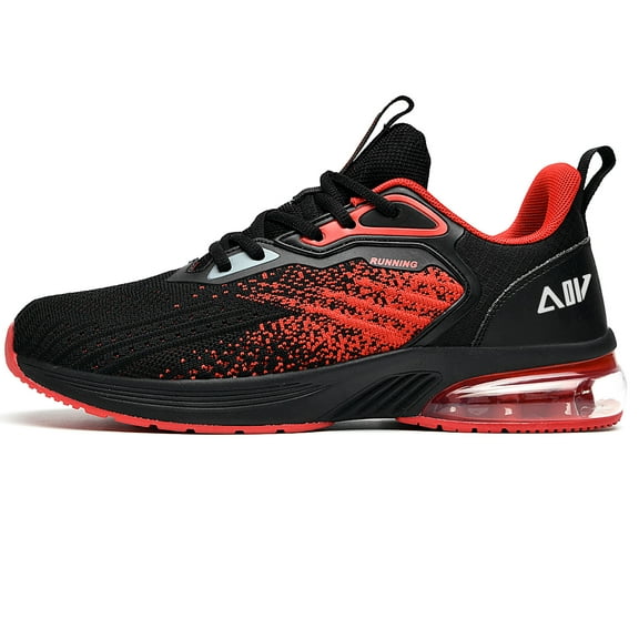 GOOBON Men’s Casual Running Shoes Breathable Knit Upper cools, Soft Cushion Sole Athletic Shoes Protects Feet—Suitable for Light Sports