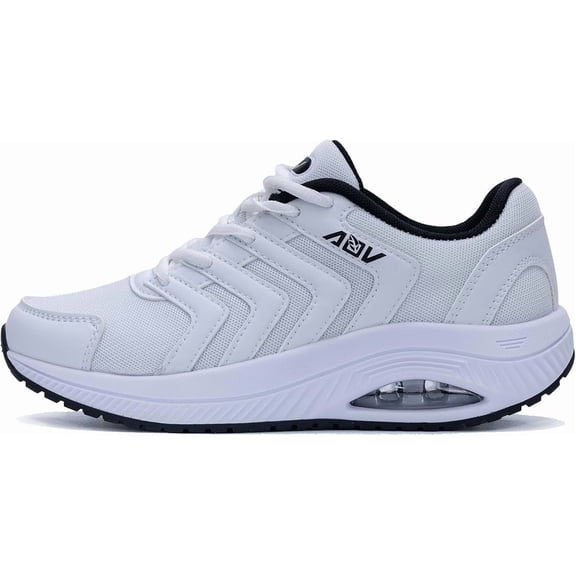 GOOBON Wide Walking Shoes for Women Arch Support Plantar Fasciitis Tennis Sneakers Wide Toe Box Orthotic Shoes