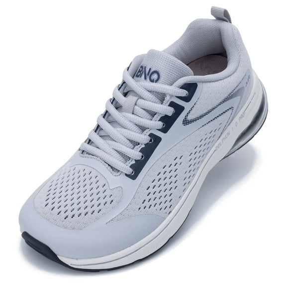 GOOBON Women Wide Toe Box Walking Shoes with Arch Support Tennis Running Sneakers Extra Wide Width Woman Shoe for Plantar Fasciitis Flat Foot Heel Pain Relief US Size 6-11