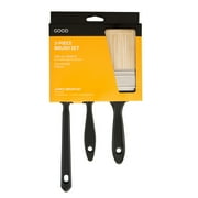 GOOD 3 Piece Polyester Paint Brush Set