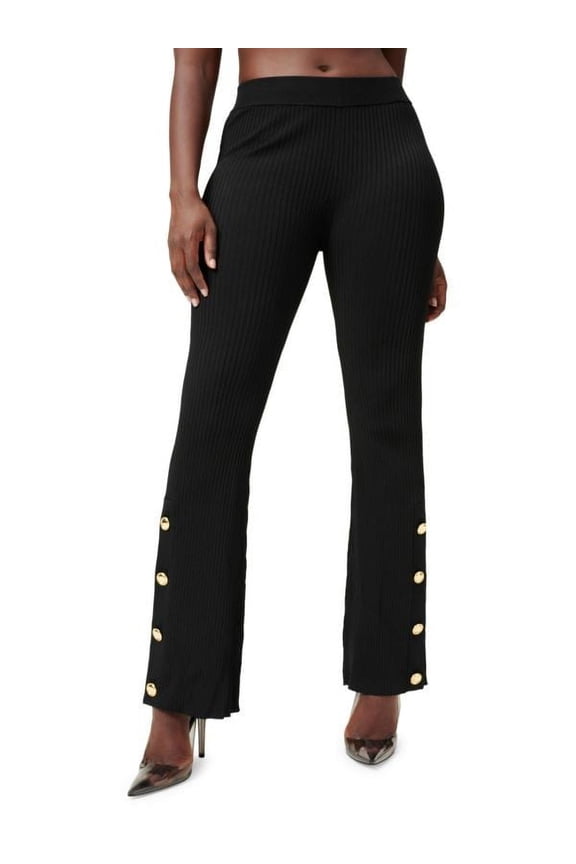 Plaited Rib Flare Pants