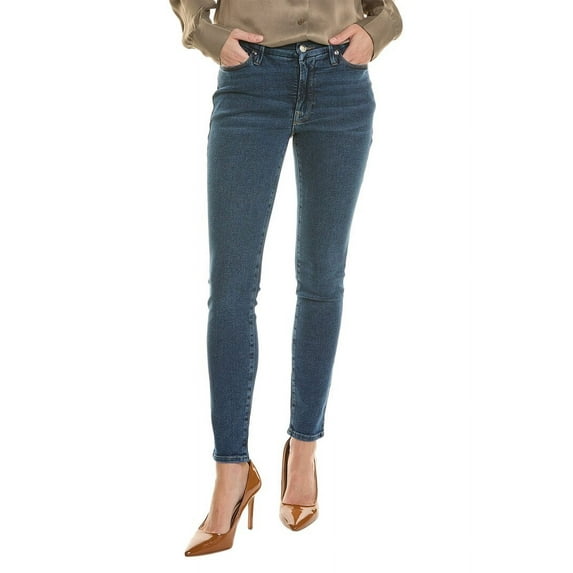 GOOD AMERICAN womens Good Legs Blue Low-Rise Skinny Jean, 24, Blue