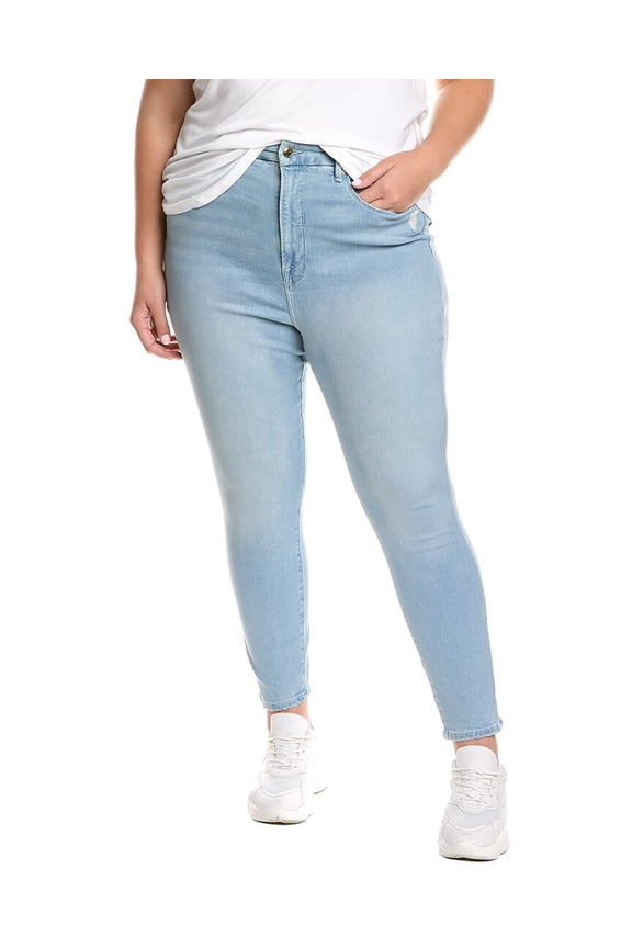 womens Good Waist Blue Crop Jean, 22, Blue