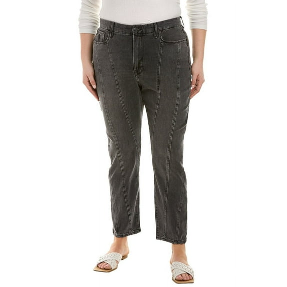 GOOD AMERICAN womens Plus Classic Black Jean, 2, Black