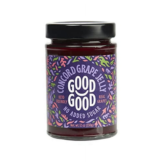 GOOD GOOD Concord Grape Jelly 12 oz / 330 g Keto Friendly No Added