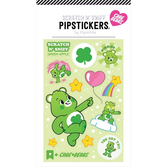 Care Bears Pipstickers Good Luck Bear Scratch N' Sniff Sticker Set