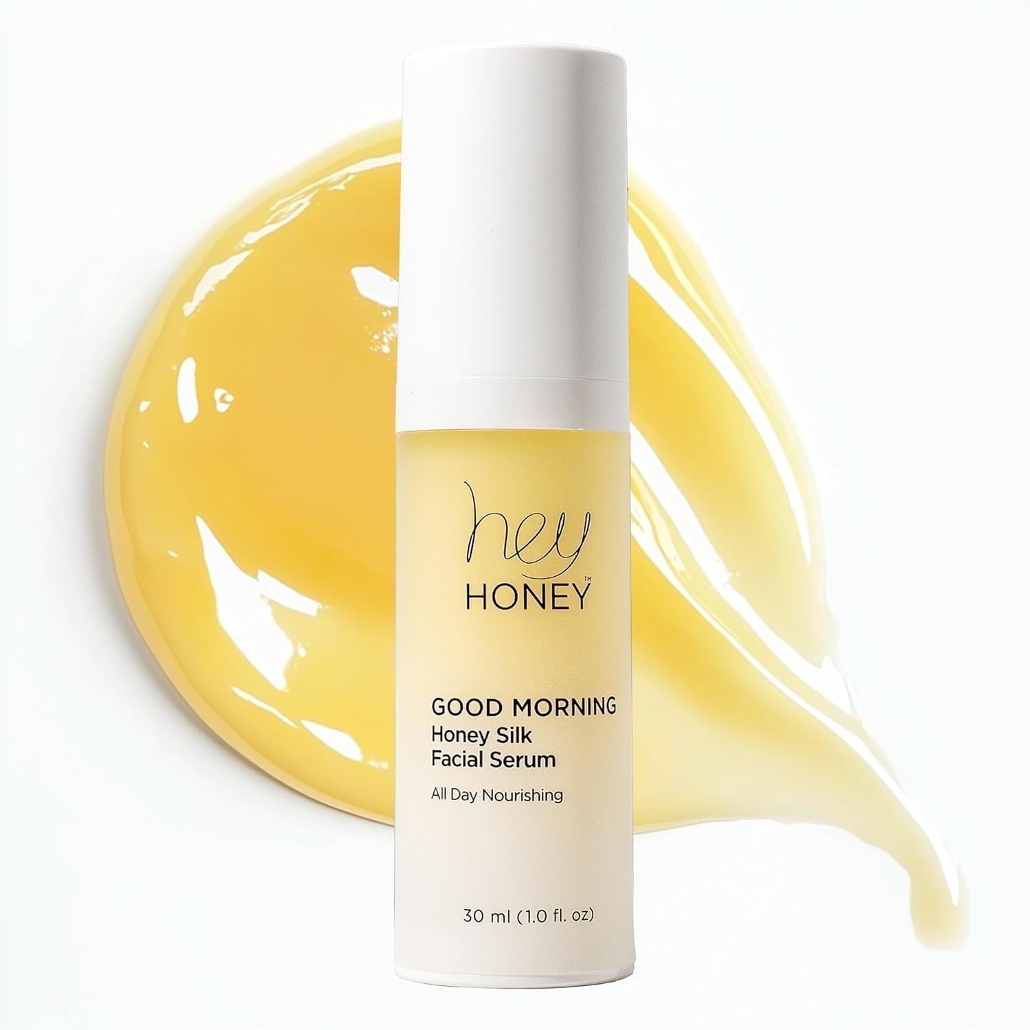 Hey Honey Good Morning Honey Silk Facial Serum – Smooths Fine Lines, Hydrates & Brightens, 1 oz | 30 mL