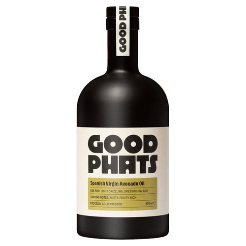 GOOD PHATS Virgin Avocado Oil 500ml, British Import (Pack of 2)