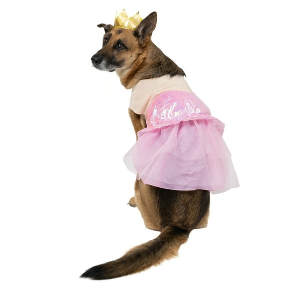 Vibrant Life Halloween Good Witch Costume for Dogs, Pink and Gold, Large