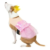 Vibrant Life Halloween Good Witch Costume for Dogs, Pink and Gold, Medium