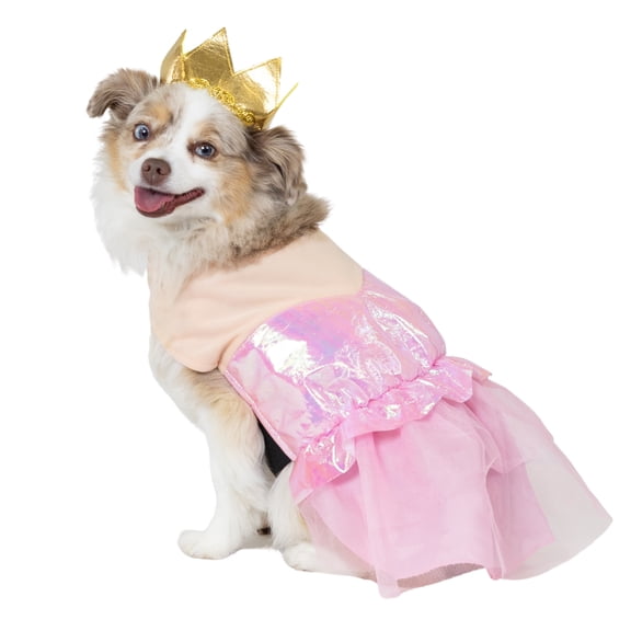 Vibrant Life Halloween Good Witch Costume for Dogs and Cats, Pink and Gold, Small
