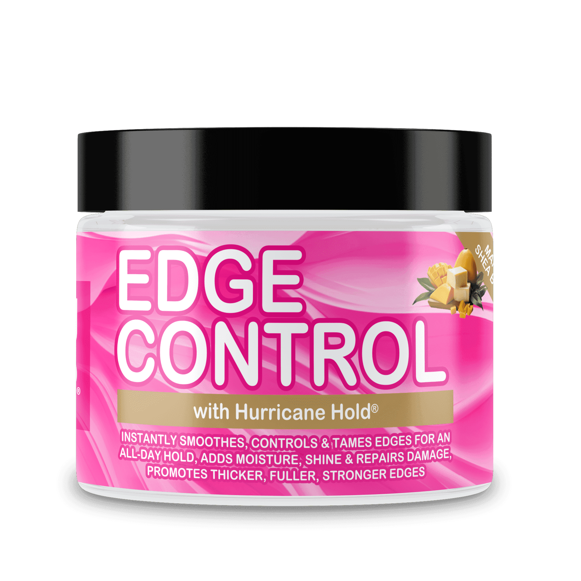 GOOD2GRO Edge Control Gel – 4 oz | Instant Hurricane Hold with Mango & Shea Butter | Vegan, Non-Flaking & Shine-Enhancing for 4C Hair