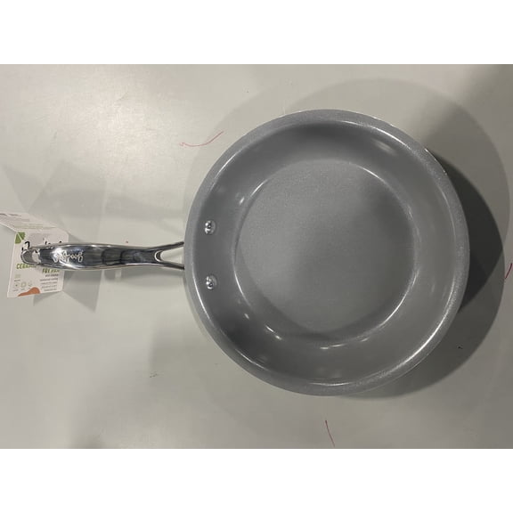 GOODFUL 8" IN CERAMIC NON-STICK FRY PAN TITANIUM REINFORCED COATIN - GRAY/WHITE