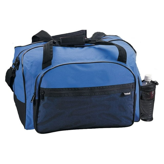 GOODHOPE BAGS Unisex Water Bottle Zip Around Match Sports / Fitness / Work Out Polyester Duffel Storage Bag Blue