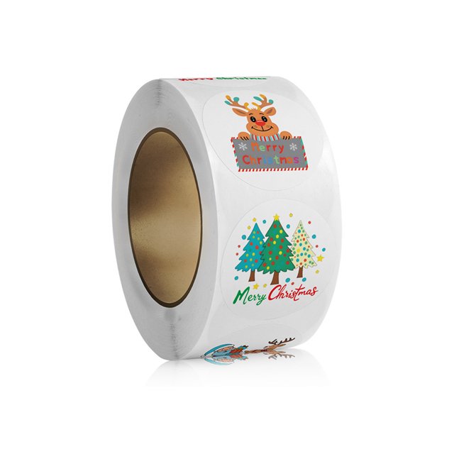 GOODLUCKY 500 Pcs Christmas Labels Stickers, Self Adhesive Name Tag