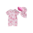 GOODLUCKY Baby Girl Rash Guard Swimsuit Shell Print Bathing Suit with
