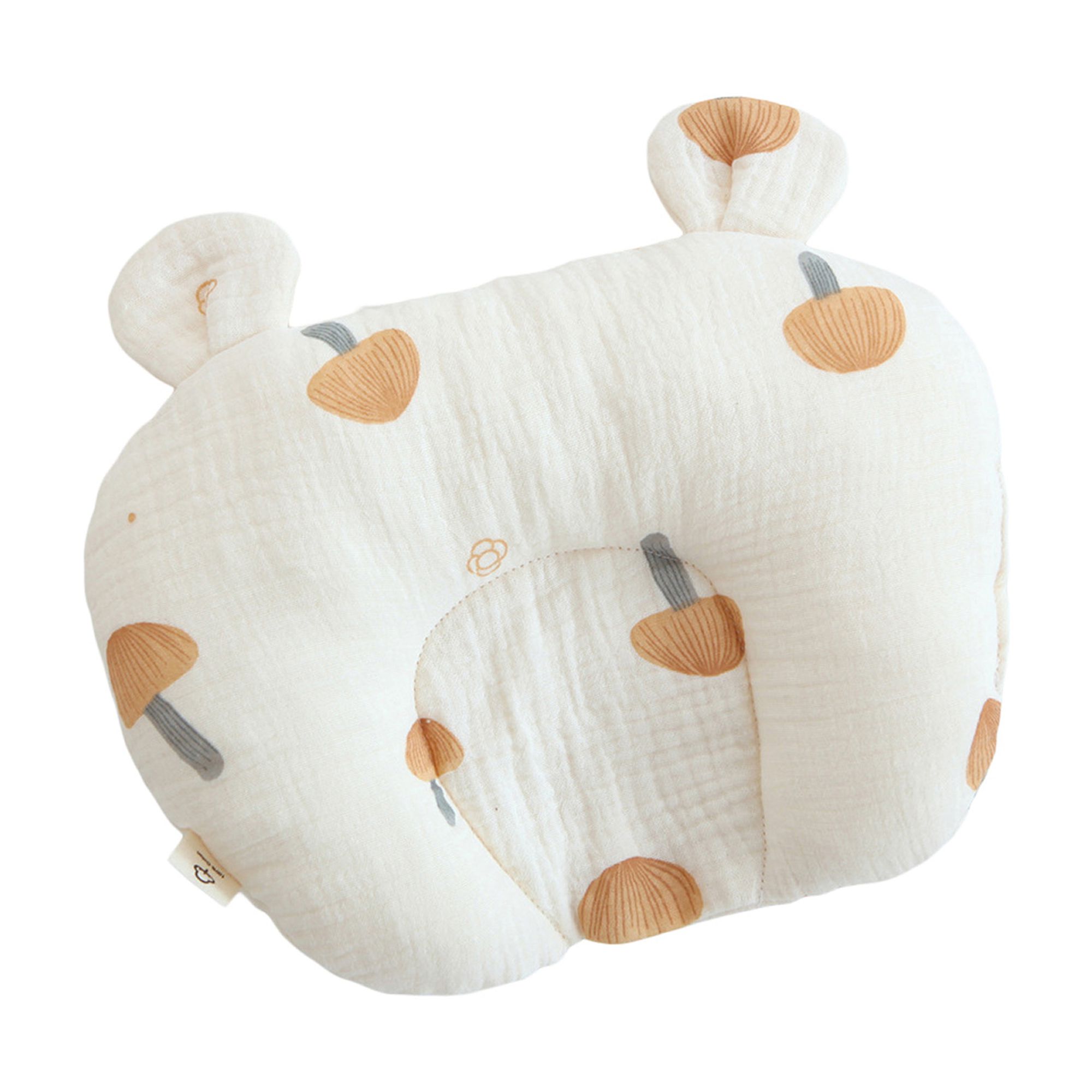 GOODLUCKY Baby Head Neck Support Pillow, Bear Flower Heart Pattern Neck