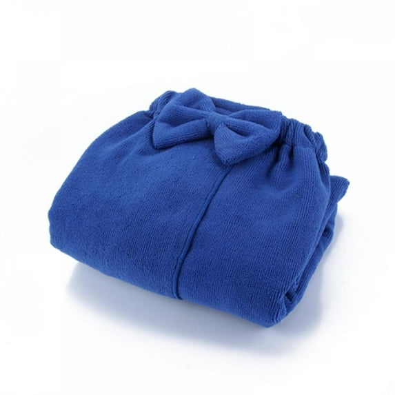 GOODLY Towel Bathrobe Set, Women Microfiber Fabric Super Absorbent with Bow Wrap Bath Gown