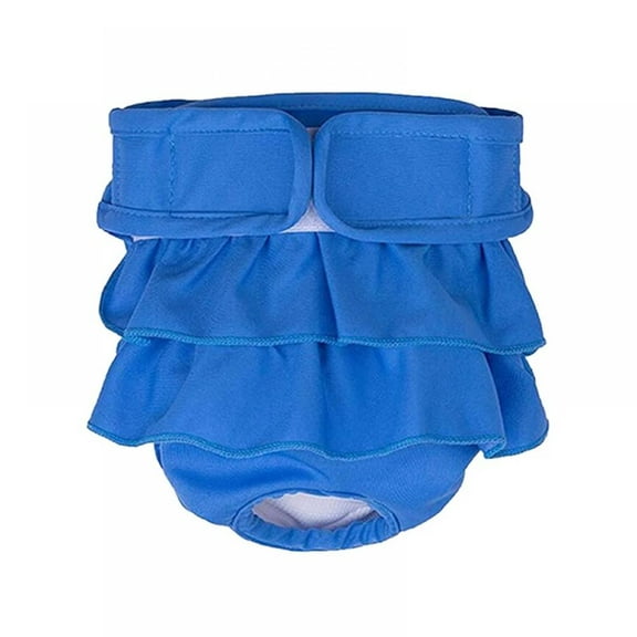 GOODLY Washable Female Dog Diapers,Reusable Highly Absorbent Leak Proof Sanitary Panties Wraps Durable Dog Diaper Cover