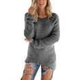 thumbnail image 1 of GOODLY Women’s Oversized Sweater Long Sleeve Crew Neck Casual Loose Pullover Knit Sweaters Tops Jumper, 1 of 1