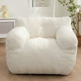 thumbnail image 1 of GOODONE Bean Bag Chairs for Teen,Big Comfy Chair Sofa for Bedroom Living Room, Large Lazy Bean Bag Chair with Pocket Armrests for Gaming, Reading,Beige,M, 1 of 8