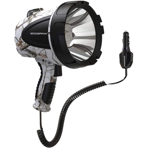 GOODSMANN 1500 Lumen Halogen Floodlight Spotlight with With 12V DC Plug for Work and Outdoor