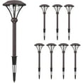 thumbnail image 1 of GOODSMANN 8 Pack Low Voltage Pathway Lights Landscape Lighting 1 Watt LED Flood Lights with Metal Stake and Connector 60 Lumens 9920-2104-08, 1 of 8