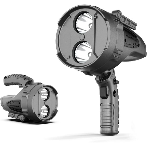 GOODSMANN Spotlight 2200 Lumen Rechargeable Handheld Spotlight with Spot & Flood Light Mode for Boats 9212-89301-01A