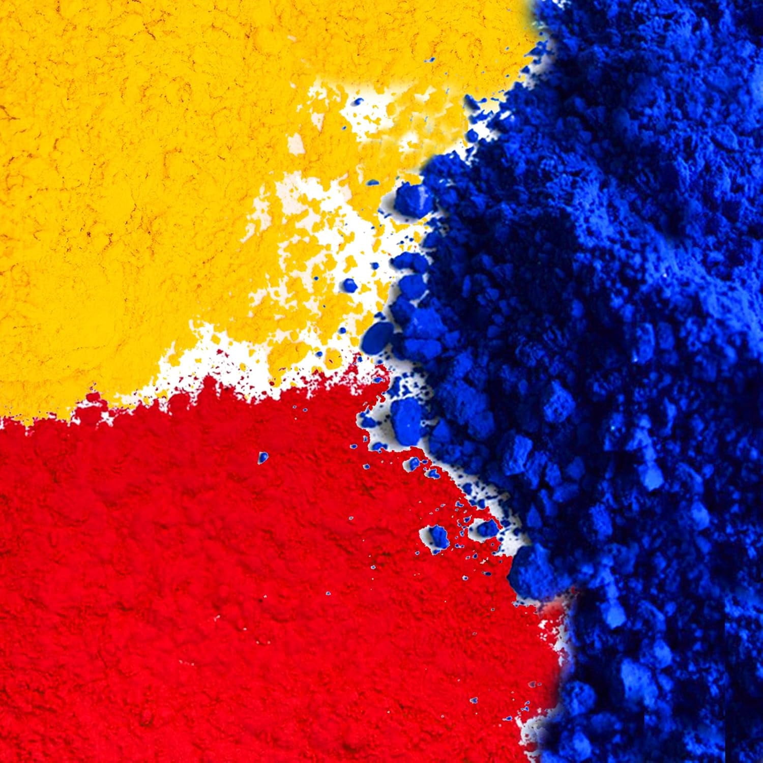 GOODTAKE 3 Colors Concrete Color Pigment, Red, Yellow, Blue Iron Oxide Powder, Concrete Pigment Powder, Grout Colorant, Color Dye for Cement Clay Wood Stain Putty Epoxy Resin (3 Colors)