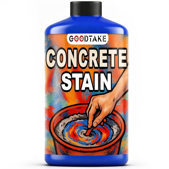 GOODTAKE Liquid Cement Color | Concrete & Cement Dye Colorant | 10 oz (300 ml) | Water-Based | Concentrate | Dye, Tint, Pigment | Odorless & Non-Toxic |for Mortar, Grout, Gypsum (Navy Blue, 10 oz)