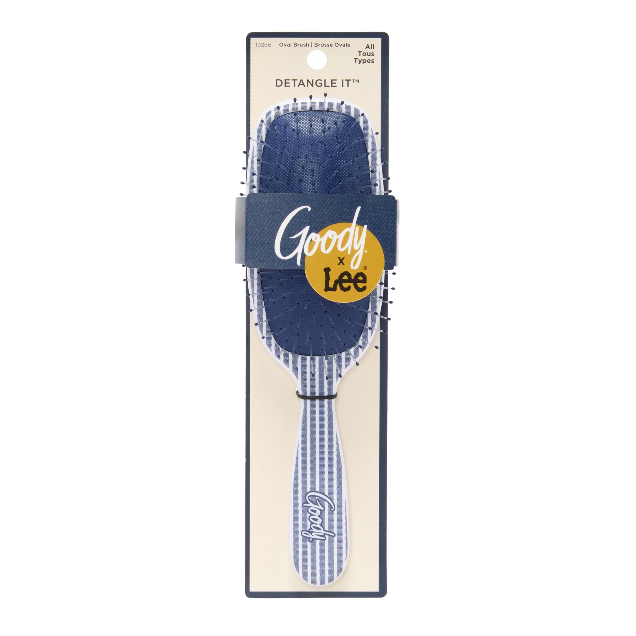 Goody Lee Oval Detangling Hairbrush with Ergonomic Design for All