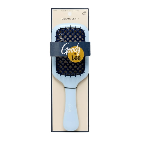 Goody x Lee Paddle Hairbrush, Detangling, No-Snag, Vented Design, for Thick Hair, 1 Count