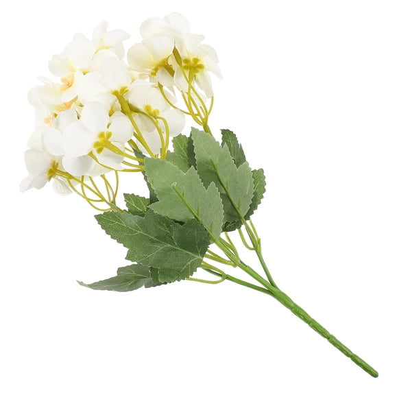 GOOHOCHY 1 Bunch Simulated Flower Decor Begonia White Plastic Silk for Shop Decor