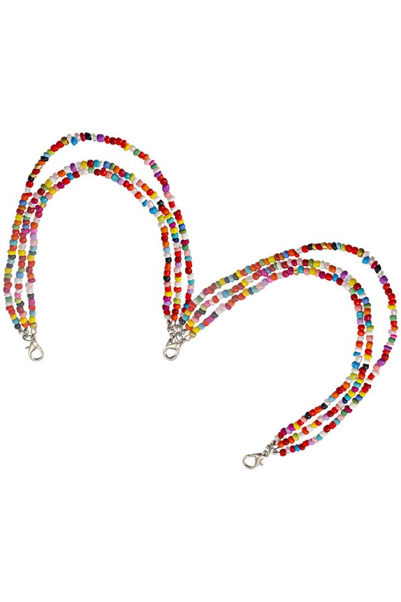 1 Pair Bohemian Beaded Shoe Charm Multi-layer Shoe Charm Chain DIY Shoe Chain for Women