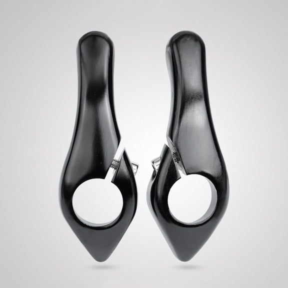 GOOHOCHY 1 Pair Comfortable Grip Bicycle Vice Handlebar Black for Mountain Bikes 4.1 x 1.4 x 0.4in