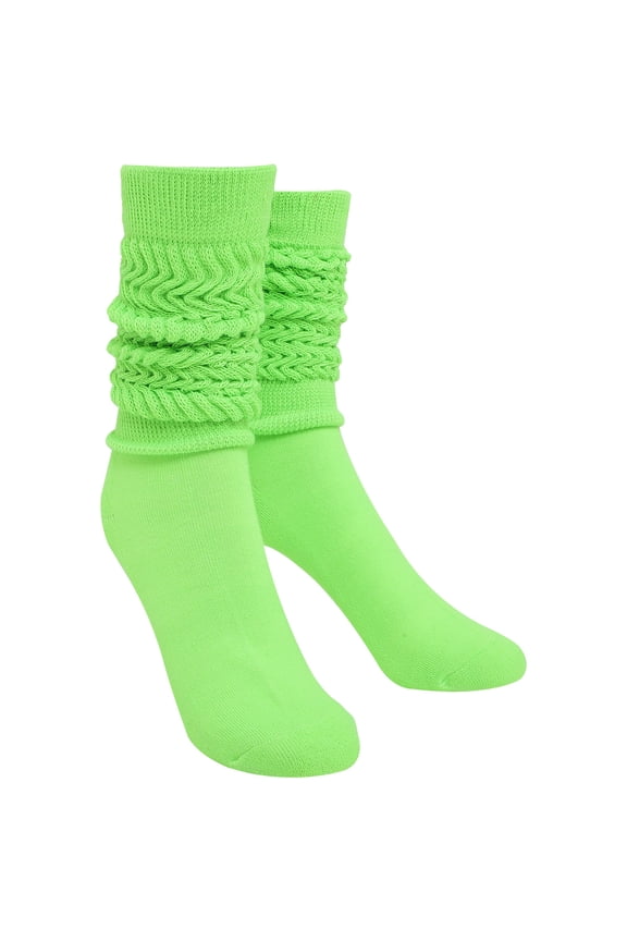 Slouching Socks for Women Scrunching Socks Fluorescent Pair Foot Protection