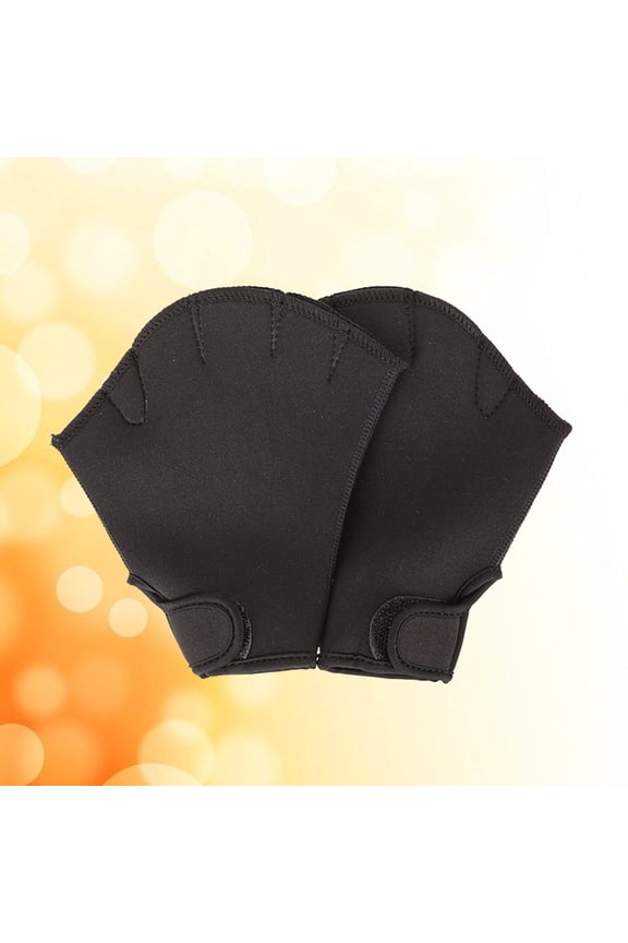 Swimming Pool Gloves Black 1 Pair