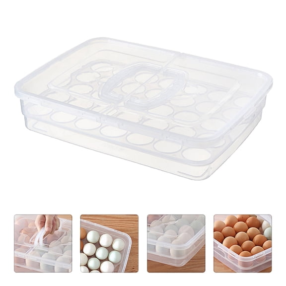 Mobutofu White Plastic Storage Tray, Kitchen Organizer Holder, 14.4 x 10.4 x 2.8 Inches, 1 Piece
