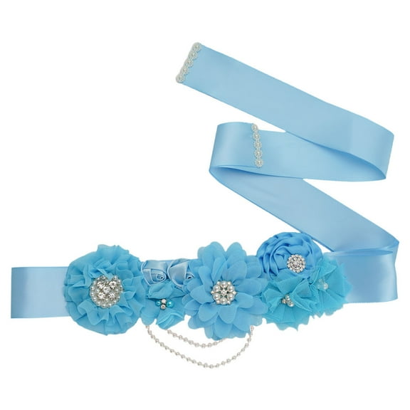 GOOHOCHY 1 Pc Rhinestone Decorated Wedding Girdle Belt for Bridal Dress Accessory