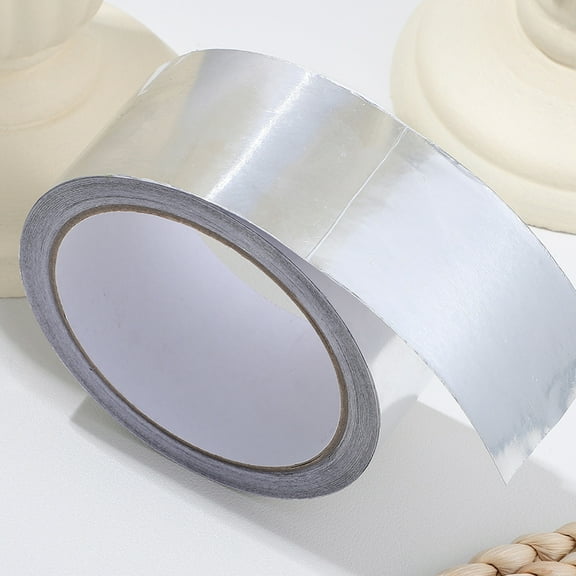 GOOHOCHY 1 Roll Aluminium Foil Tape Insulation Tape Self-adhesive Tape For Repairing Exhaust (16 Meters)