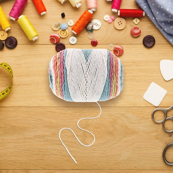 GOOHOCHY 1 Roll Of Colorful Knitting Crocheting Yarn Blanket Thread Diy Craft Supplies Knitting Projects Yarn For Diy Projects Blankets Pillows Scarves