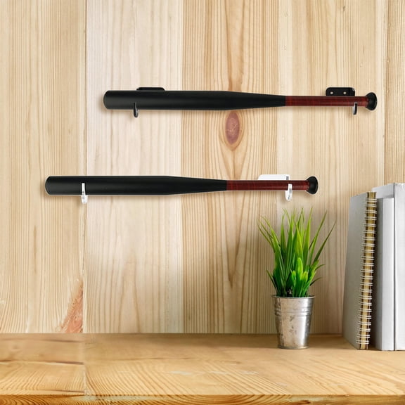 FUTUREORYY Bat Display For Storage Acrylic Black Wall Mountable 1 Set