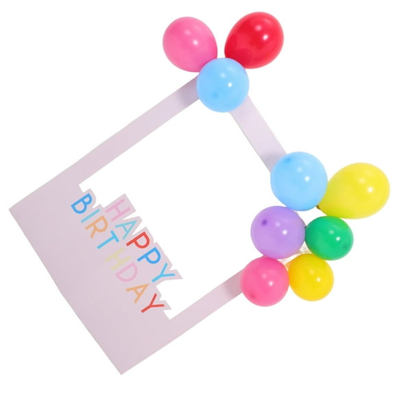 GOOHOCHY 1 Set Birthday Party Photo Frame Festival Selfie Prop Photo Booth Prop Birthday Party Favor