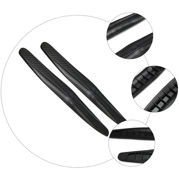 GOOHOCHY 1 Set Black Protective Strip for Car Angle Protector Anti-collision Bumper Guard Made of Durable