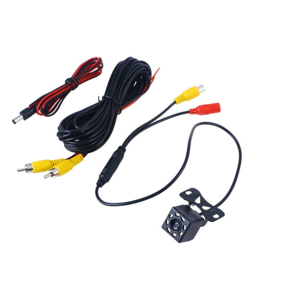 GOOHOCHY 1 Set Car Backup Camera Reversing Camera 170 Degree Viewing Angle 8 LEDs 30FPS Frame Rate 18 x 12 x 5 cm