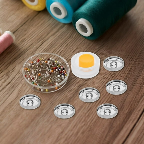 GETAJGHSD 1Set Versatile Fabric Button Making Kit with Self Cover Tool and Assorted Cloth Buttons