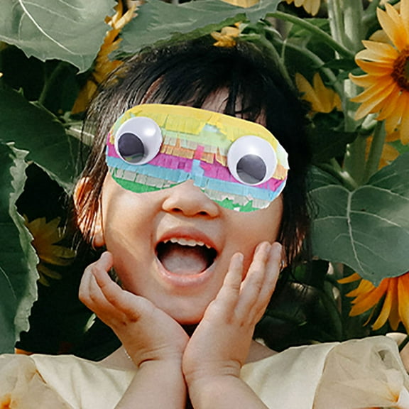 GOOHOCHY 1 Set Cosplay Prop Colorful Blinder and Stick Toy Pinata Plaything for Party Multicolored Pinata Stick Colorful Knocking Pinata Plaything