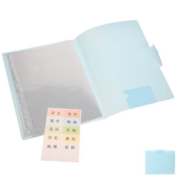 GOOHOCHY 1 Set Coupon Bills Receipts Folder Blue for General Users Storage receipt folder